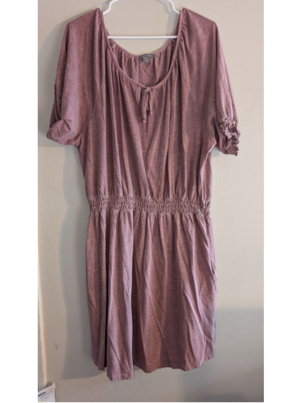 Falls Creek Mauve Mini Dress, Plus 2X